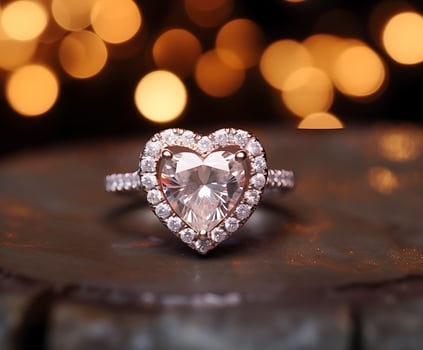 An Unforgettable Proposal. A Valentine's Day to Remember. AI Generated photo