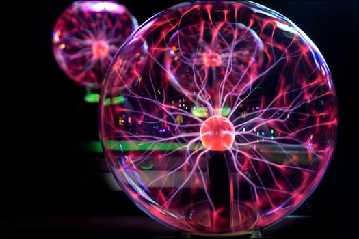 A plasma ball Image of Electric plasma education center photo