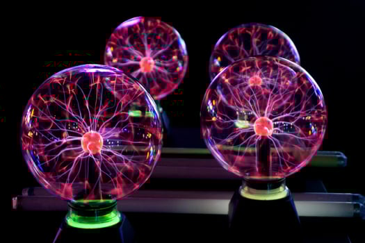 A plasma ball Image of Electric plasma education center photo