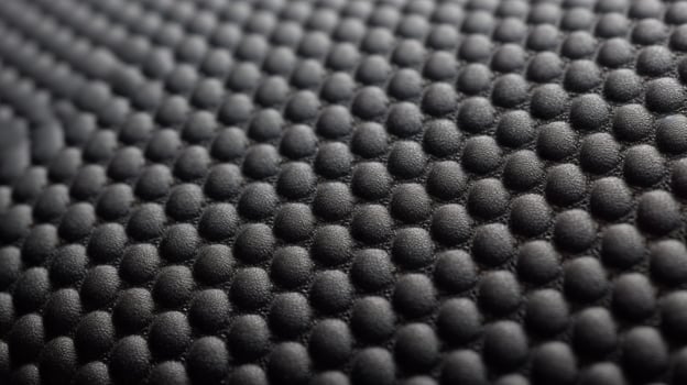 Black soccer fabric texture with air mesh. Sportswear background photo