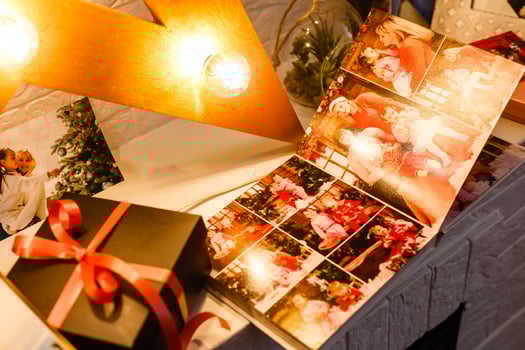 Album with photos, photobook and photo