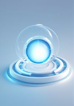 Futuristic Background Isolated On A White Background. AI Generated photo
