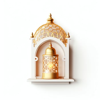 Eid mubarak and ramadan kareem greetings with islamic lantern and mosque. Eid al fitr background. Eid al fitr background of window concept by AI Generated photo