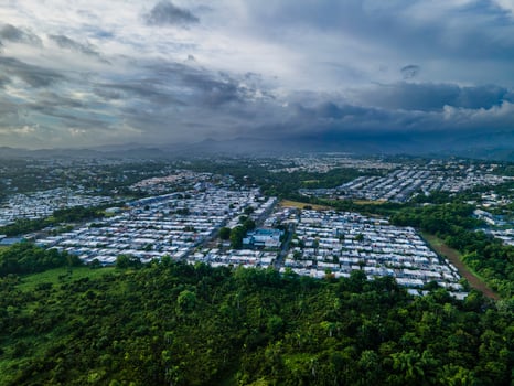 Aerial view of Toa Alta, Puerto Rico photo