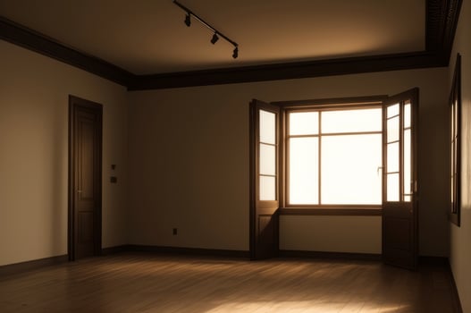 Interior of empty room background. photo