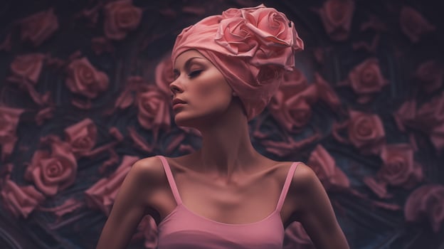 A tribute to strength and beauty on World Cancer Day. AI Generated photo
