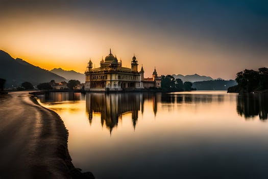 the golden temple, amritsar, india. AI-Generated photo