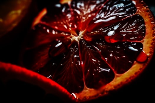 AI generated Slice of fruit AI generated photo