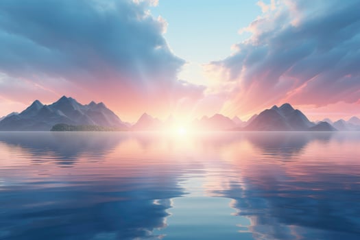 Guided imagery therapy visualization aids serene background with empty space for text photo