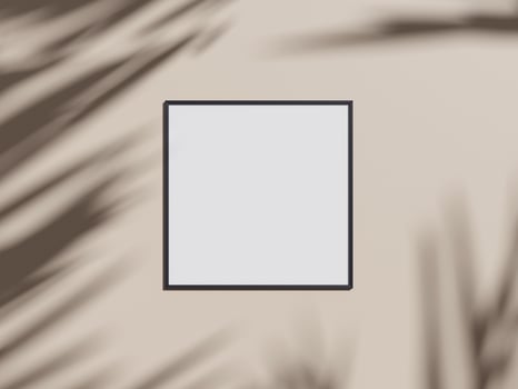 Minimal frame mockup hanging on the wall photo