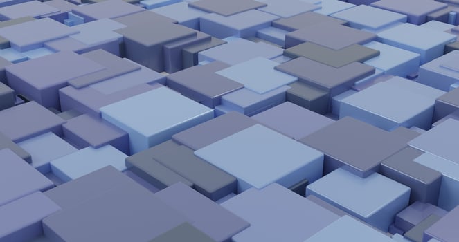 abstract blue boxes background photo