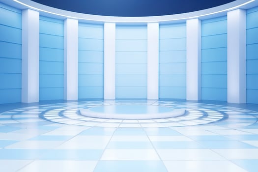 futuristic and clean stage blank center background photo