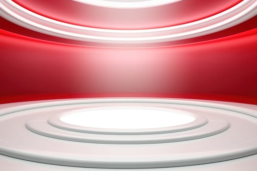 futuristic and clean stage blank center background photo