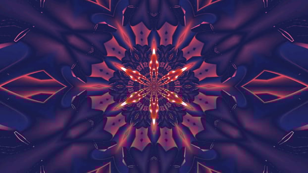 Abstract kaleidoscope background. Beautiful kaleidoscope seamless pattern. Multicolor mosaic texture. Seamless kaleidoscope texture. Unique kaleidoscope design photo
