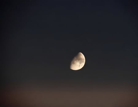 AI generated the moon at night. photo