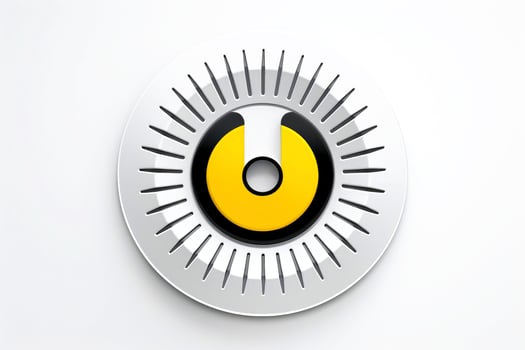 Abstract technology digital keyhole ,high tech multicolor button, Generative AI photo