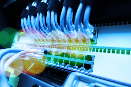 Network Switch in datacenter photo