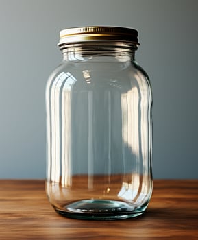 AI generated Innovative Packaging Mockup Designs for Glass Jars - AI Generated photo