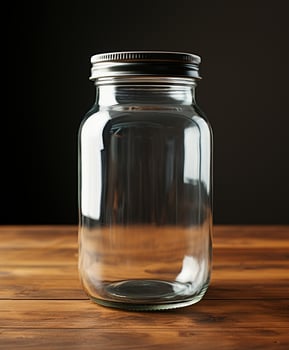 AI generated Innovative Packaging Mockup Designs for Glass Jars - AI Generated photo