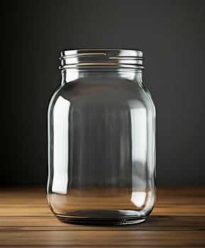 AI generated Innovative Packaging Mockup Designs for Glass Jars - AI Generated photo