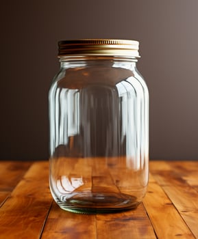 AI generated Innovative Packaging Mockup Designs for Glass Jars - AI Generated photo