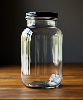 AI generated Innovative Packaging Mockup Designs for Glass Jars - AI Generated photo