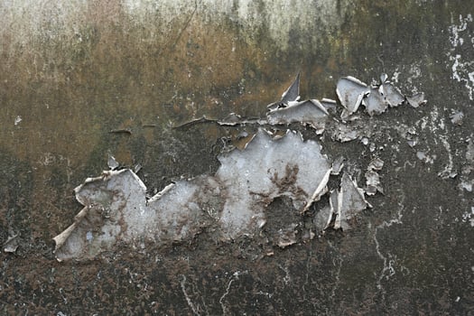 Old cement wall with peeling paint, old cement wall background peeling paint photo