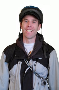 Smiling Cyclist Is Ready to Ride photo