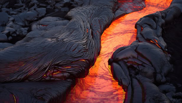 AI generated Kilauea Crater in Hawaii Volcanoes National Park. AI Generated. photo
