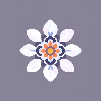AI generated Flower Icon Clip Art Avatar Sticker Decoration Simple Background photo