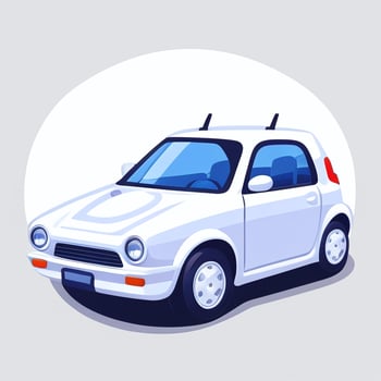 AI generated Toy Car Avatar Icon Clip Art Sticker Decoration Simple Background photo