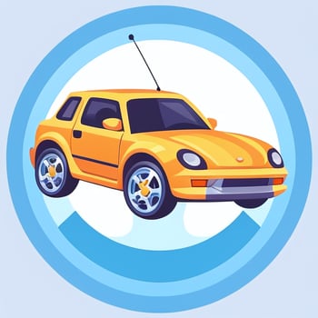 AI generated Toy Car Avatar Icon Clip Art Sticker Decoration Simple Background photo