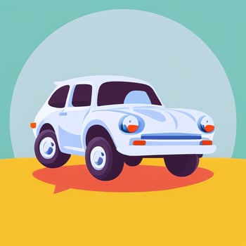 AI generated Toy Car Avatar Icon Clip Art Sticker Decoration Simple Background photo