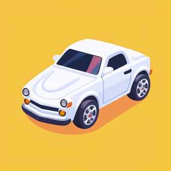 AI generated Toy Car Avatar Icon Clip Art Sticker Decoration Simple Background photo