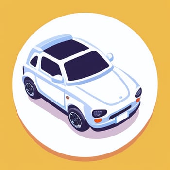AI generated Toy Car Avatar Icon Clip Art Sticker Decoration Simple Background photo