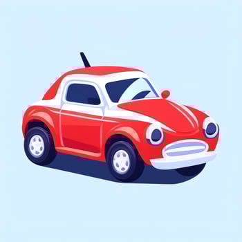 AI generated Toy Car Avatar Icon Clip Art Sticker Decoration Simple Background photo