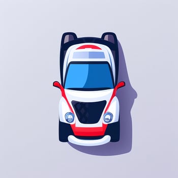 AI generated Toy Car Avatar Icon Clip Art Sticker Decoration Simple Background photo