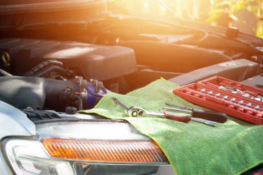 Repair engines and prepare tools for repairs, maintenance. photo