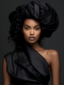 AI generated Portrait of a Beautiful Super Model in a Stylish Trendy Fashion Bodycon Dress. Ai Generated photo