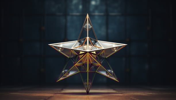 AI generated Angle star photo