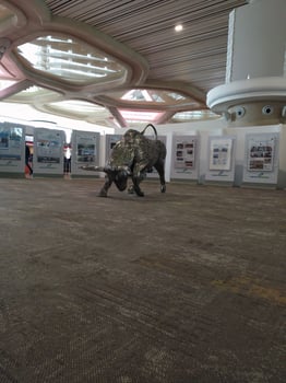 Elegant atmosphere at Yogyakarta airport photo