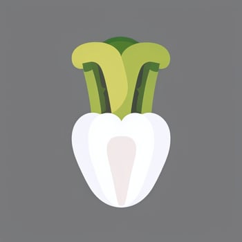 AI generated Various Weird Vegetable Avatar Icon Clip Art Sticker Decoration Simple Background photo