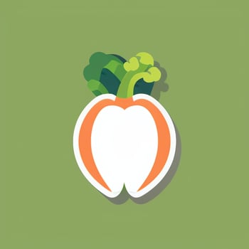 AI generated Various Weird Vegetable Avatar Icon Clip Art Sticker Decoration Simple Background photo