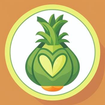 AI generated Various Weird Vegetable Avatar Icon Clip Art Sticker Decoration Simple Background photo
