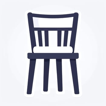 AI generated Chair Sofa Icon Clip Art Sticker Decoration Simple Background photo