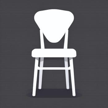 AI generated Chair Sofa Icon Clip Art Sticker Decoration Simple Background photo
