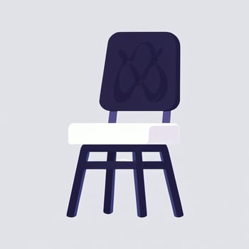 AI generated Chair Sofa Icon Clip Art Sticker Decoration Simple Background photo