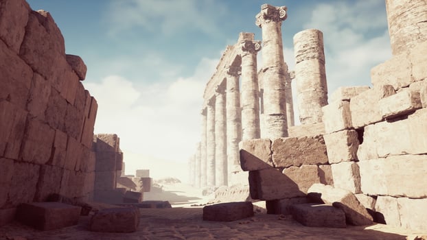Ruines of Amun temple in Soleb photo