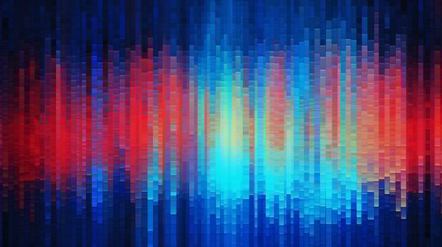 AI generated Abstract digital gradient, colorful pixels in pink and purple colors Flow of digital information Technology futuristic background photo