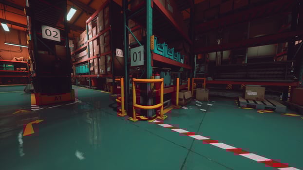 Warehouse storage of retail merchandise shop photo